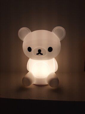 Rilakkuma Night Light Soft Silicon (push Rilakkuma To Turn On Light)